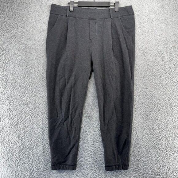 Lululemon Pants Women's 12 Gray Stress Less Sweatpants French Terry Pockets Flex - Picture 1 of 10